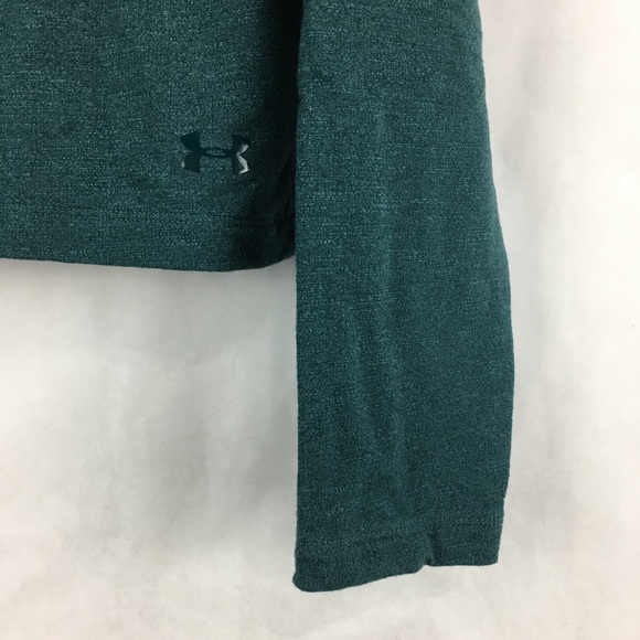 Under Armour Green Plush Terry Hoodie Size S - Picture 7 of 8
